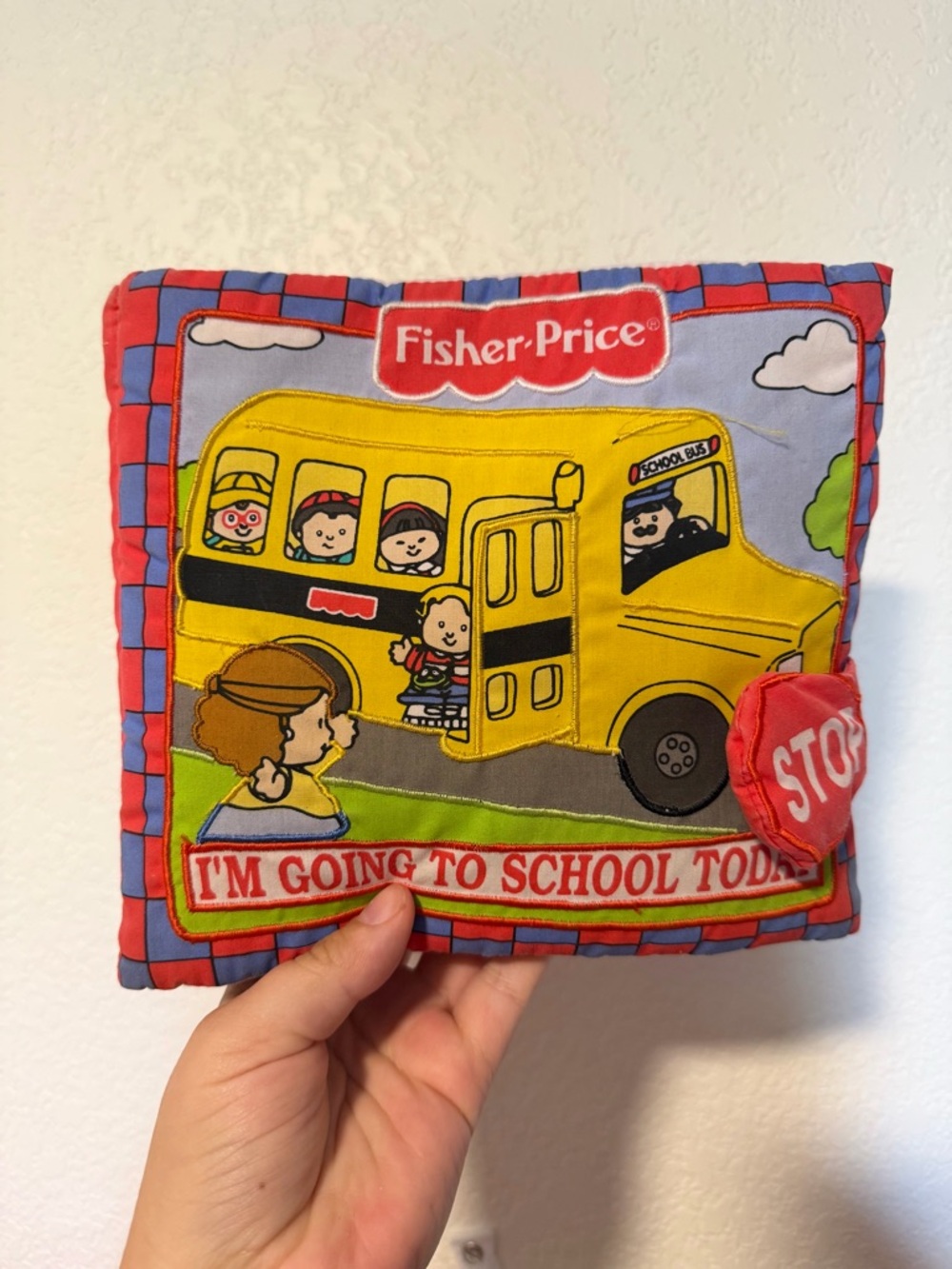 Soft Play Little People Going To School Eddie Sensory Activity Plush Book